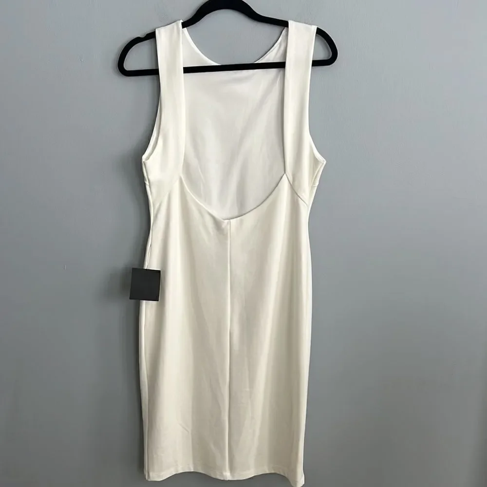 Lulu’s NEW w tags Womens size XL cream off white midi sleeveless dress
